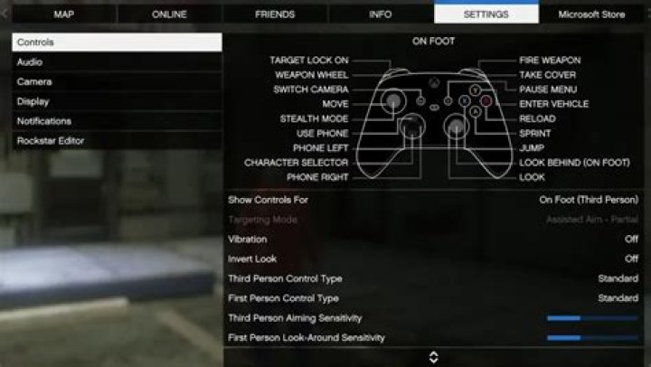 How to find the controls in-game of Arena?