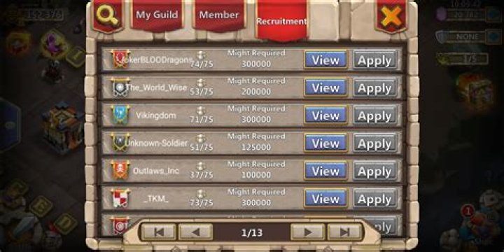 How to join a guild in Castle Clash?