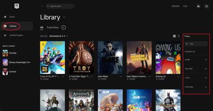 How to make Epic Games launcher open on my library?