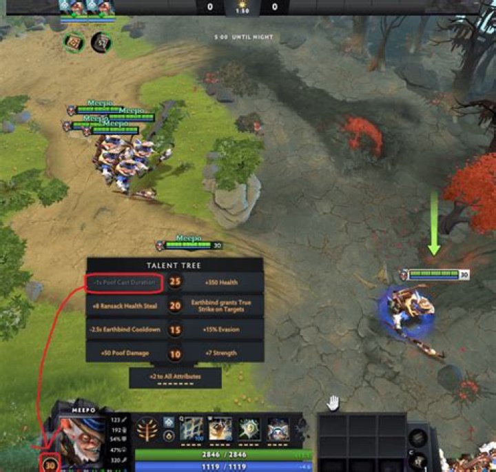 How to practise combo Earthbind and Poof continuously using Meepo?