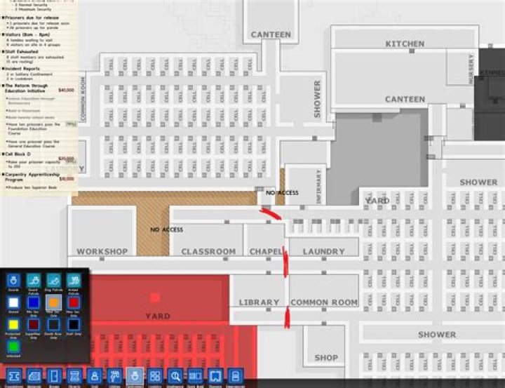 How to restrict areas to specific types of prisoners [duplicate]