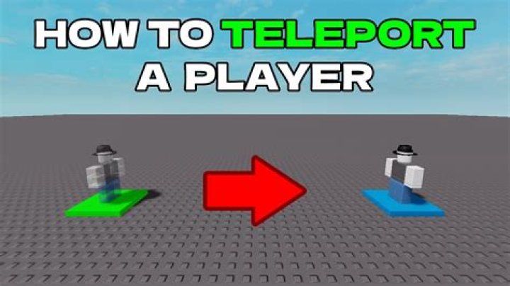 How to teleport a player into the air using 