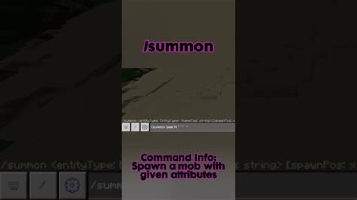 How to use the summon command from server console