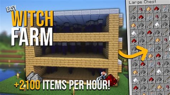 Is it possible to build a witch farm without a witch hut?