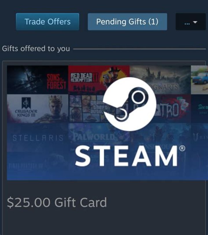 Is there a way to see gifts you've sent on Steam?
