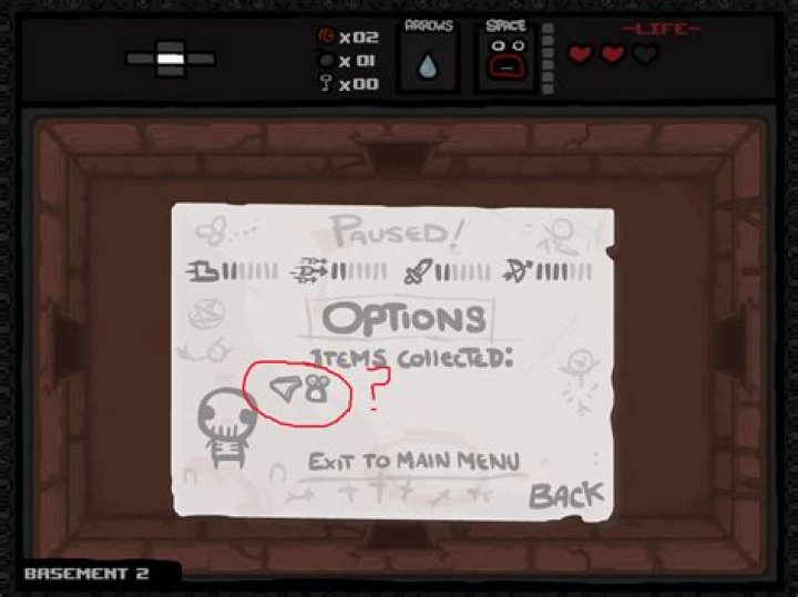 Is there an in-game list of my current items' effects?
