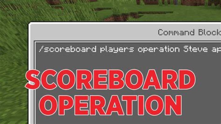 Minecraft scoreboard operation by number
