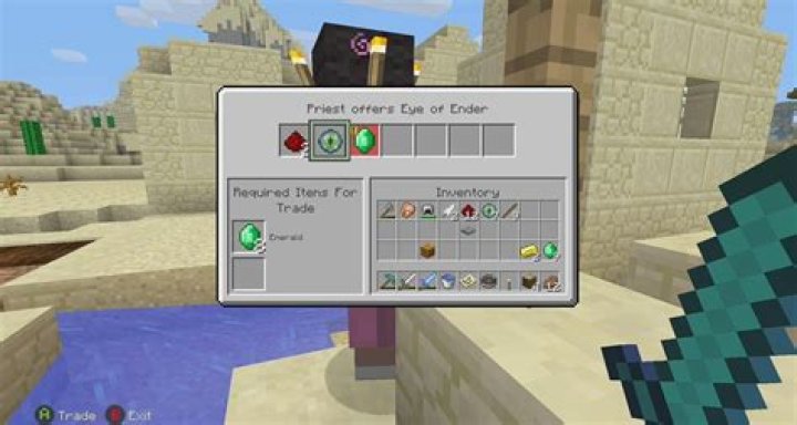 Minecraft Xbox One: Can you trade for ender pearls/eyes of ender?