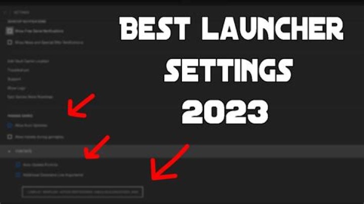 New launcher settings