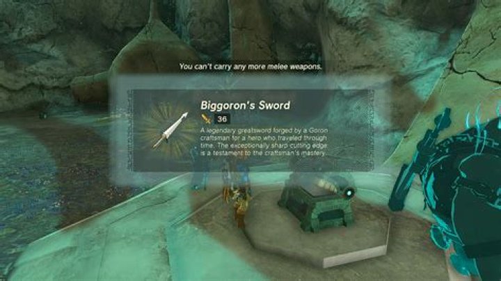 No prompt from Biggoron to enter a secret