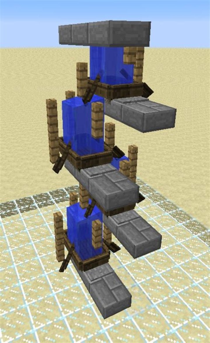No redstone fast elevator in minecraft