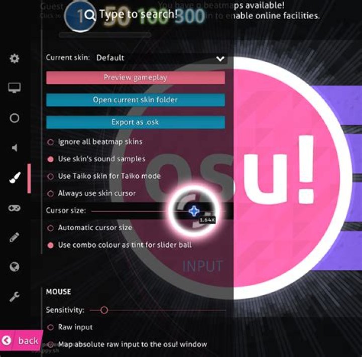 Osu! Cursor stops randomly on certain maps