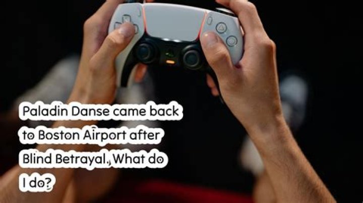 Paladin Danse came back to Boston Airport after Blind Betrayal. What do I do?