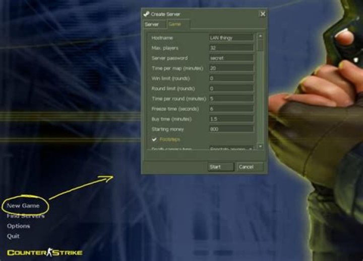 Play (any) counterstrike on LAN