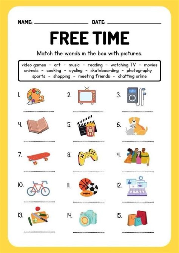 Presents effects during free time
