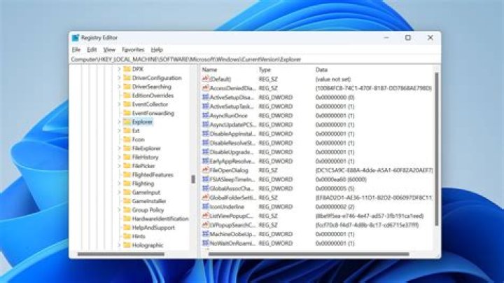 registry editor