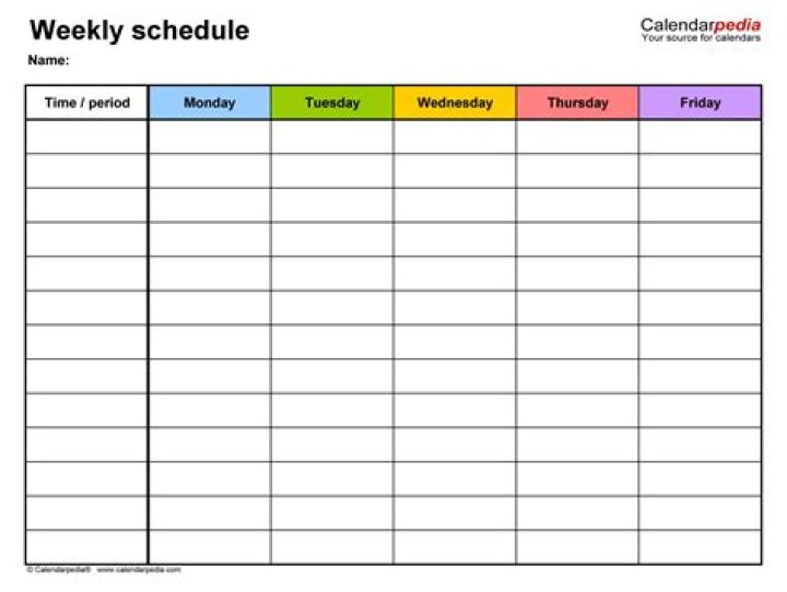 Schedule
