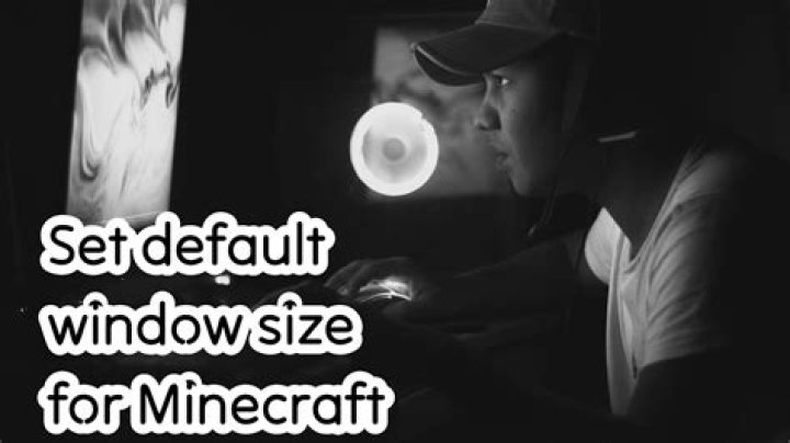 Set default window size for Minecraft