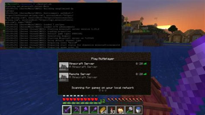 Setting up a minecraft server on a website