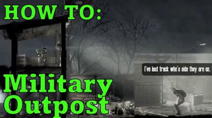 Soldier doesn't move in Military Outpost at This War Of Mine