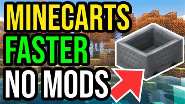 Speed up minecarts without using other minecarts?