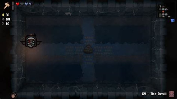Super Secret Room with black poop and spikes
