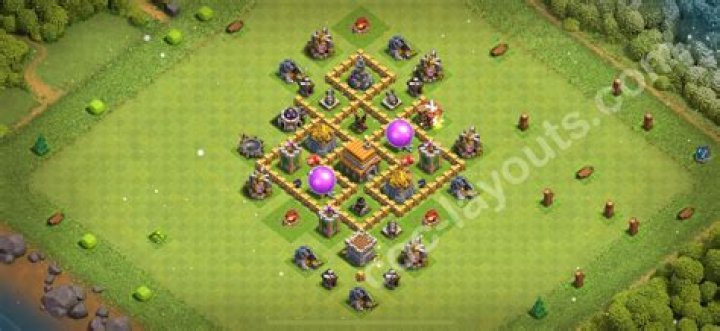 Townhall placement in Clash of Clans