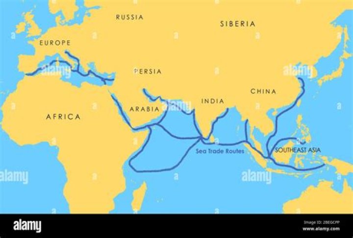 Trade routes over water?