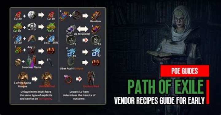 Vendor recipe for a rare item