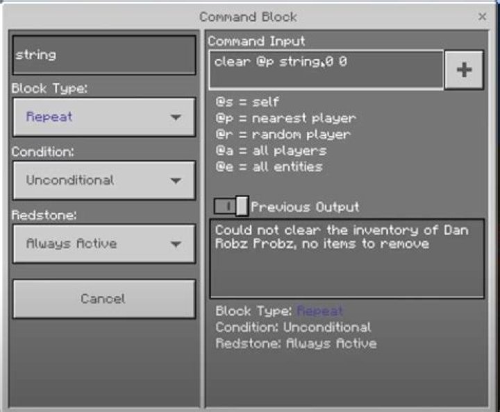 visual of the command blocks