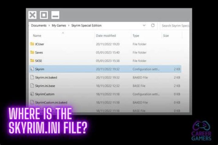 What's the difference between skyrim.ini and skyrimprefs.ini?