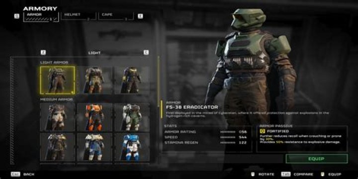 What advantages do the different armor types provide?