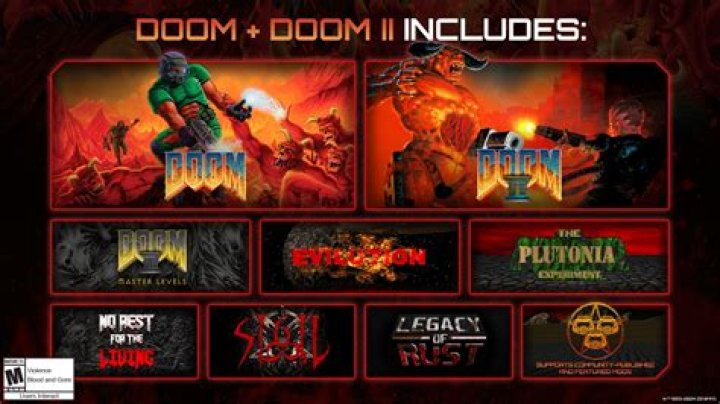What are the differences between the difficulty levels in Doom and Doom 2?