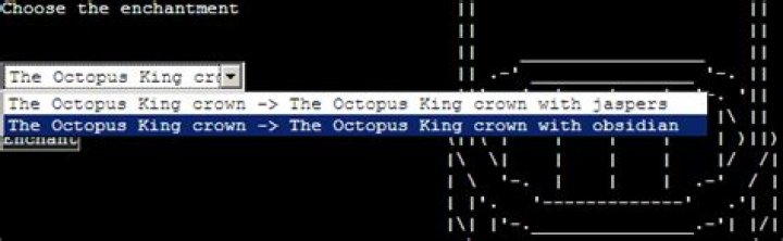 What are the different enchantments for the Octopus King Crown