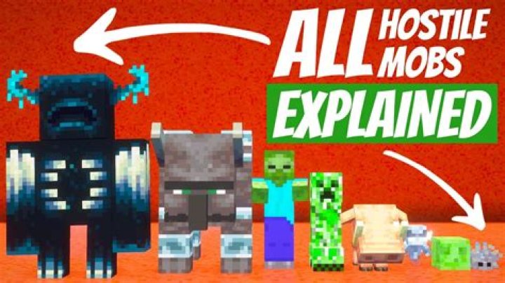 What can hostile mobs attack?