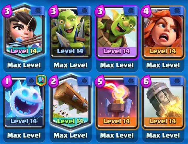 What cards are not included on clan war in Clash Royale?