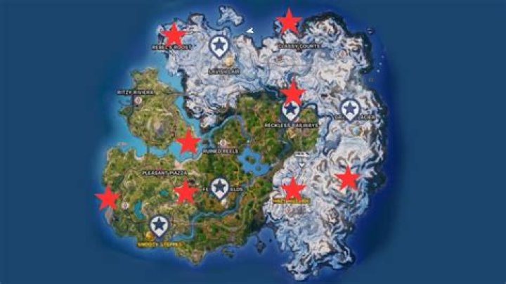 What determines when a location is 'CLEARED' on the map?
