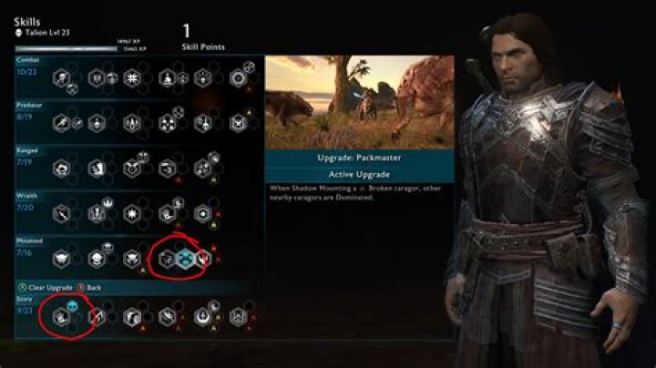 What do the blue colored skill icons indicate?