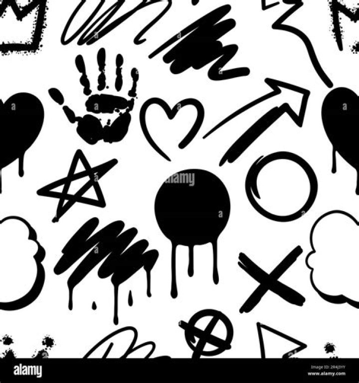 What do the painted symbols mean?