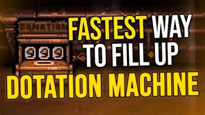 What does the donation machine do?