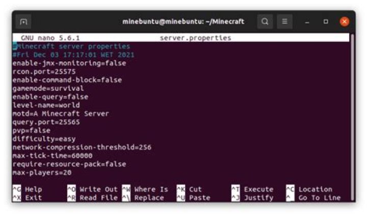 What does the server difficulty property do?