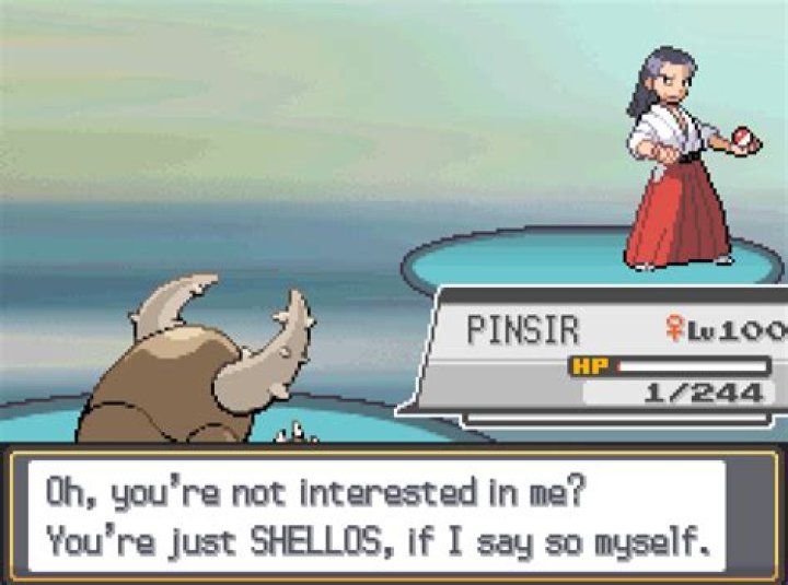 What does this Pokemon Trainer mean by saying the player is 
