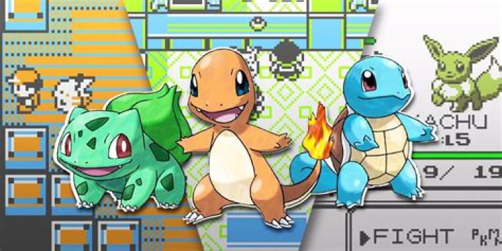 What games feature Squirtle, Bulbasaur and Charmander as starter Pokemon?