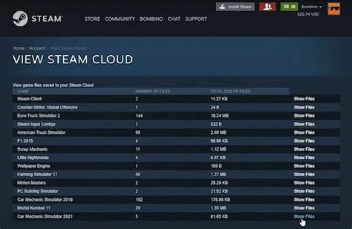 What happens when you use all of your steam cloud save space?