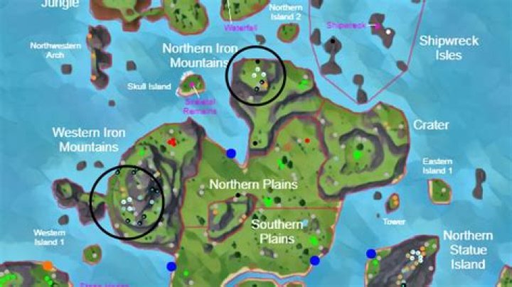 What is the chance of iron spawning at a particular level?