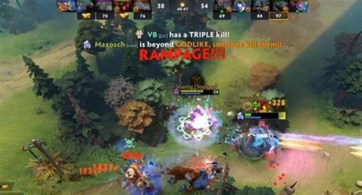 What is the condition to get a rampage in Dota 2