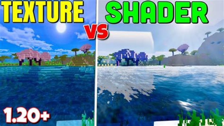 What is the difference between a texture pack and a shader?