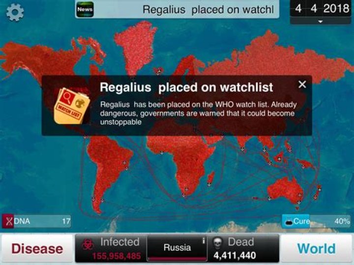 What is the math behind Plague Inc DNA points?