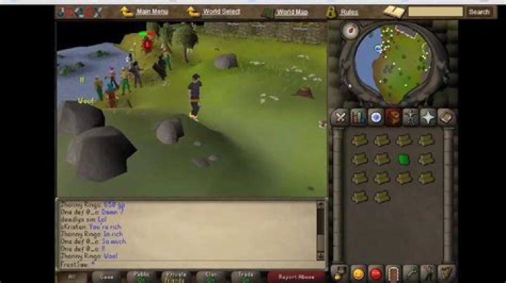 What is the purpose of prospecting ore rocks in RuneScape?