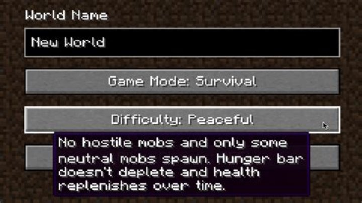 What Minecraft resources are impossible or difficult to obtain in peaceful?